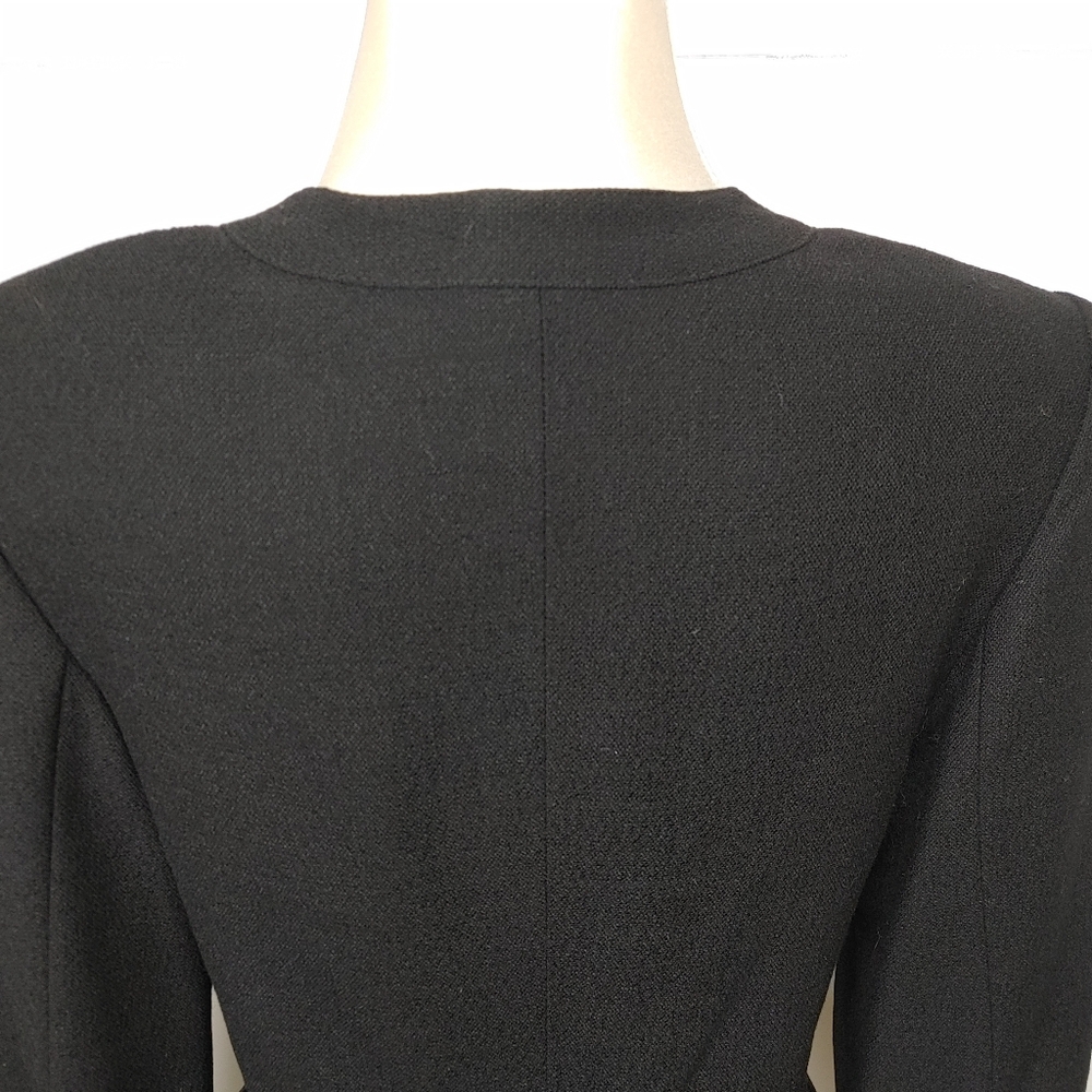 Vintage Miss V Valentino Pleated Hem Jacket Size 12 - Picture 8 of 15